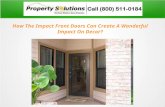How the impact front doors can create a wonderful impact on decor