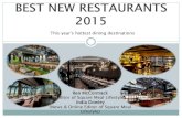 Best new restaurants 2015