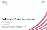 Evaluation of New Care Models, pop up uni, 1pm, 3 september 2015