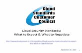 Cloud Security Standards: What to Expect and What to Negotiate V2.0