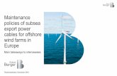 20161213 Maintenance subsea power cables for offshore wind - summary