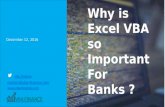 Why Is Excel VBA So Important For Banks ?