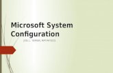 Microsoft System Configuration