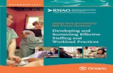 Developing and Sustaining Effective Staffing and Workload Practices