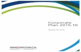 CFI Corporate Plan 2015-16
