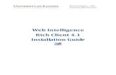 Web Intelligence Rich Client 4.1 Installation Guide - AITS