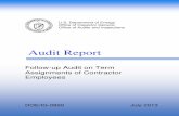 Audit Report - Follow-up Audit on Term Assignments of Contractor ...