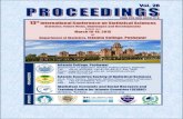 13th International Conference on Statistical Sciences