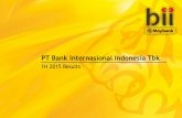 Bank Internasional Indonesia: Analyst Presentation 1H FY2015