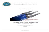 Selected Acquisition Report (SAR) F-35 Joint Strike Fighter Aircraft ...