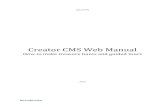 Creator CMS Web Manual