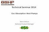 Gas absorption heat pumps
