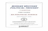 Modern Western Political Thought - V semester Core Course 2013 ...