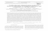 Corticosterone administration leads to a transient alteration of ...