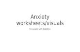 Anxiety worksheets for people with disabilites