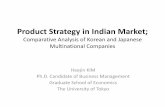 Product Strategy in Indian Market; Comparative Analysis of Korean ...