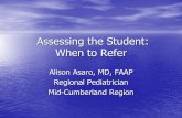 Assessing the Student: When to Refer