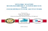 Storm Water Management Handbook for Construction Activities