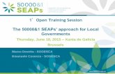 1st Open Training Session : 50000&1 SEAPs approach for Local Governments - Marco Devetta, Emanuele Cosenza - SOGESCA - 18 June 2015 - Brussels, Xunta de Galicia