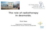 The role of radiotherapy in desmoids.