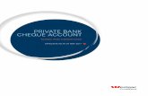 Private Bank Cheque Account - Westpac
