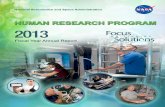 2013 Human Research Program (HRP) Annual Report