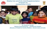 Weekly Iron and Folic Acid Supplementation Program for ...