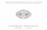 2016-2017 choral service schedule