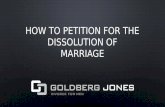 How to Petition for the Dissolution of Marriage
