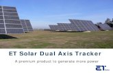 ET Solar Dual Axis Tracker