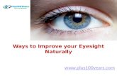 Easy ways to improve your eyesight naturally