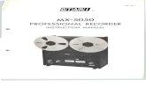 Otari MX-5050 Professional Recorder (manual)