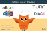 Adform, Turn, MediaMath,DataXu | Company Showdown