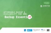 Veeam Backup Essentials v9 Overview