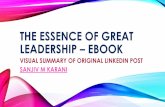 The essence of great leadership eBook
