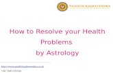How to resolve your health problems by astrology