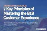 7 Key Principles of Mastering the B2B Customer Experience