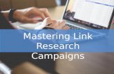 Mastering Link Research Campaigns by Venchito Tampon Jr.