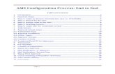 Ame configuration process end to end