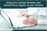 Responsive design mistakes that should never appear in your website