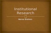 Institutional research 3