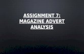 Assignment 7 magazine advert analysis
