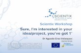 Scientix 10th SPWatFCL Brussels 26-28 February 2016: Sure, I’m interested in your idea/project, you’ve got 1’