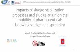 Magali Casellas & Marilyne Soubrand - Limoges University, France - Impacts of sludge stabilization processes and sludge origin on the mobility of pharmaceuticals following sludge land-spreading