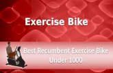 Best Recumbent Exercise Bike Under 1000