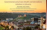Governmental and private eHealth and telemedicine initiatives in Lithuania