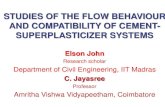 studies of the flow behaviour and compatibility