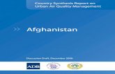 Country Synthesis Report on Urban AQM: Afghanistan