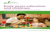 Early years education and childcare: lessons from
