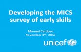 Developing the MICS survey of early skills